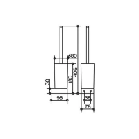 Ершик настенный для туалета Keuco Edition 300 30064 019000 30064019000 - Gidratop.ru изображение