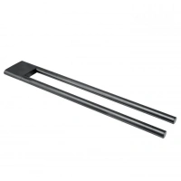 Полотенцедержатель Keuco Edition 400 11518130000 двойной, 45 см, хром черный шлифованный - Gidratop.ru изображение