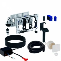 Модуль Geberit Sigma DuoFresh 115.053.21.1 с ручным пуском и приемником для палочек Geberit DuoFresh, для смывного бачка скрытого монтажа Sigma 8 см, с сетевым блоком, подрозетником и контейнером, хром глянцевый - Gidratop.ru изображение