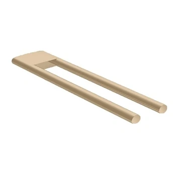 Полотенцедержатель Keuco Edition 400 11518030000 двойной, 45 см, бронза шлифованная