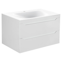 База под раковину Fine 800 подвесная, 2 выкатных ящика soft close, G.White - Gidratop.ru изображение