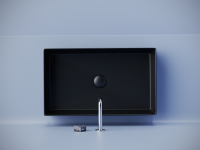 Раковина накладная прямоугольная 601x361x130, цвет черный матовый, арт. CN6070MB - Gidratop.ru изображение
