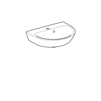 Раковина Geberit Renova 500.376.01.1, 50 х 40 см, белая - Gidratop.ru изображение