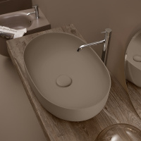 Раковина 60х40 см, без отв., накладная, цвет: Bruno matt - Gidratop.ru изображение