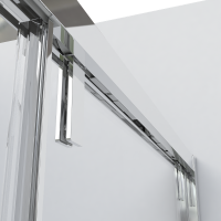 Душевой уголок Lugano VSR-1L9013CLB-1, 1300*900, черный, стекло прозрачное - Gidratop.ru изображение