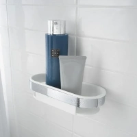 Полка для душа Keuco Smart.2 14758010100, цвет белый/хром - Gidratop.ru изображение