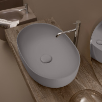 Раковина 60х40 см, без отв., цвет: Ferro Matt - Gidratop.ru изображение