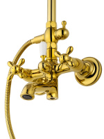 Душевая система WONZON & WOGHAND RETRO, Глянцевое золото (WW-88739020-PG) - Gidratop.ru изображение