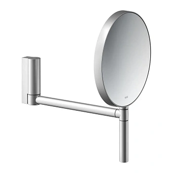 Косметическое зеркало Keuco Plan 17649170002, 19 см, с увеличением, цвет алюминий