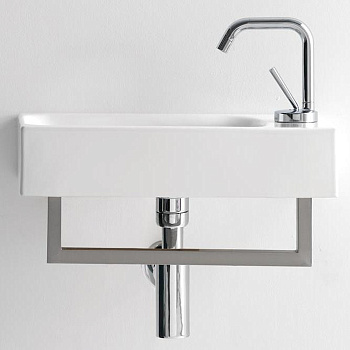 Раковина 45х25 см, 1 отв., цвет: белый