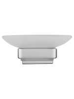 Мыльница с держателем WONZON & WOGHAND FLAT, Хром (WW-9722) - Gidratop.ru изображение