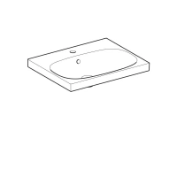 Раковина Geberit Acanto 500.620.01.2, 60 х 48,2 см, белая - Gidratop.ru изображение