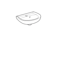 Раковина Geberit Renova 273045000, 45 х 34 см, белая - Gidratop.ru изображение