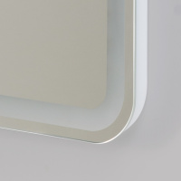 Зеркало с встроенным светильником и кнопочным выключателем SPC-MAR-1000-600-LED-BTN, 12W, 220-240V, 1000x30x600 - Gidratop.ru изображение