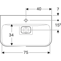 Раковина Geberit myDay 125480600, 80 х 48 см, белая - Gidratop.ru изображение