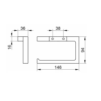 Держатель туалетной бумаги Keuco Edition 11 11162050000, цвет никель шлифованный - Gidratop.ru изображение