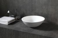 Раковина накладная ABBER Stein AS2608 белая матовая - Gidratop.ru изображение