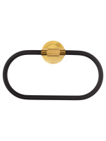Кольцо для полотенец WONZON & WOGHAND MAJESTIC, Черный/Золото (WW-9213) - Gidratop.ru изображение