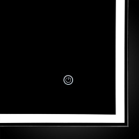 Зеркало LED VLM-3VN1007 1000х700 c сенсорным выключателем и диммером - Gidratop.ru изображение