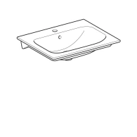 Раковина Geberit Renova Plan 122260000, 60 х 48 см, белая - Gidratop.ru изображение