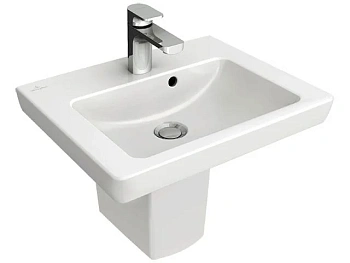 Раковина Villeroy&Boch Subway 2.0, 50 х 40 см, подвесная, альпийский белый, 7315