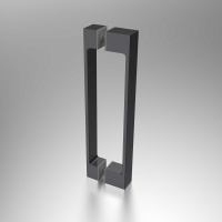 Душевая дверь Alpha VDP-3AL800CLGM , вороненая сталь, стекло прозрачное - Gidratop.ru изображение