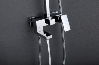 Душевая стойка ABBER Daheim AF8216 с изливом, хром - Gidratop.ru изображение