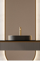 Раковина накладная ABBER Bequem AC2116MB черная матовая - Gidratop.ru изображение